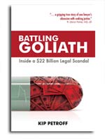 Suzi Zimmerman is proud to announce her husband's first book: Battling Goliath: Inside a $22 Billion Legal Scandal
