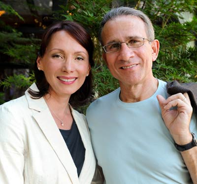Suzi Zimmerman Petroff with her husband, Kip Petroff